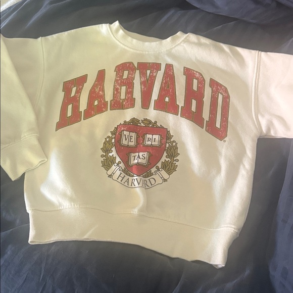 Harvard White Sweatshirt with Red Logo - Picture 3 of 6